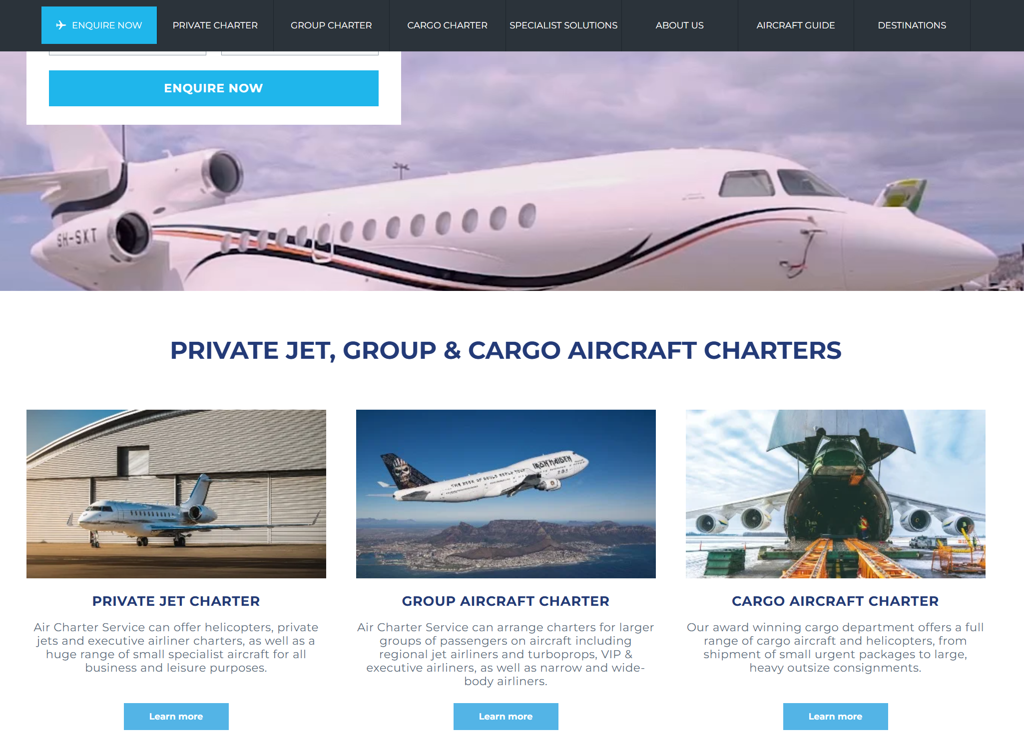 Air Charter Service Booking System